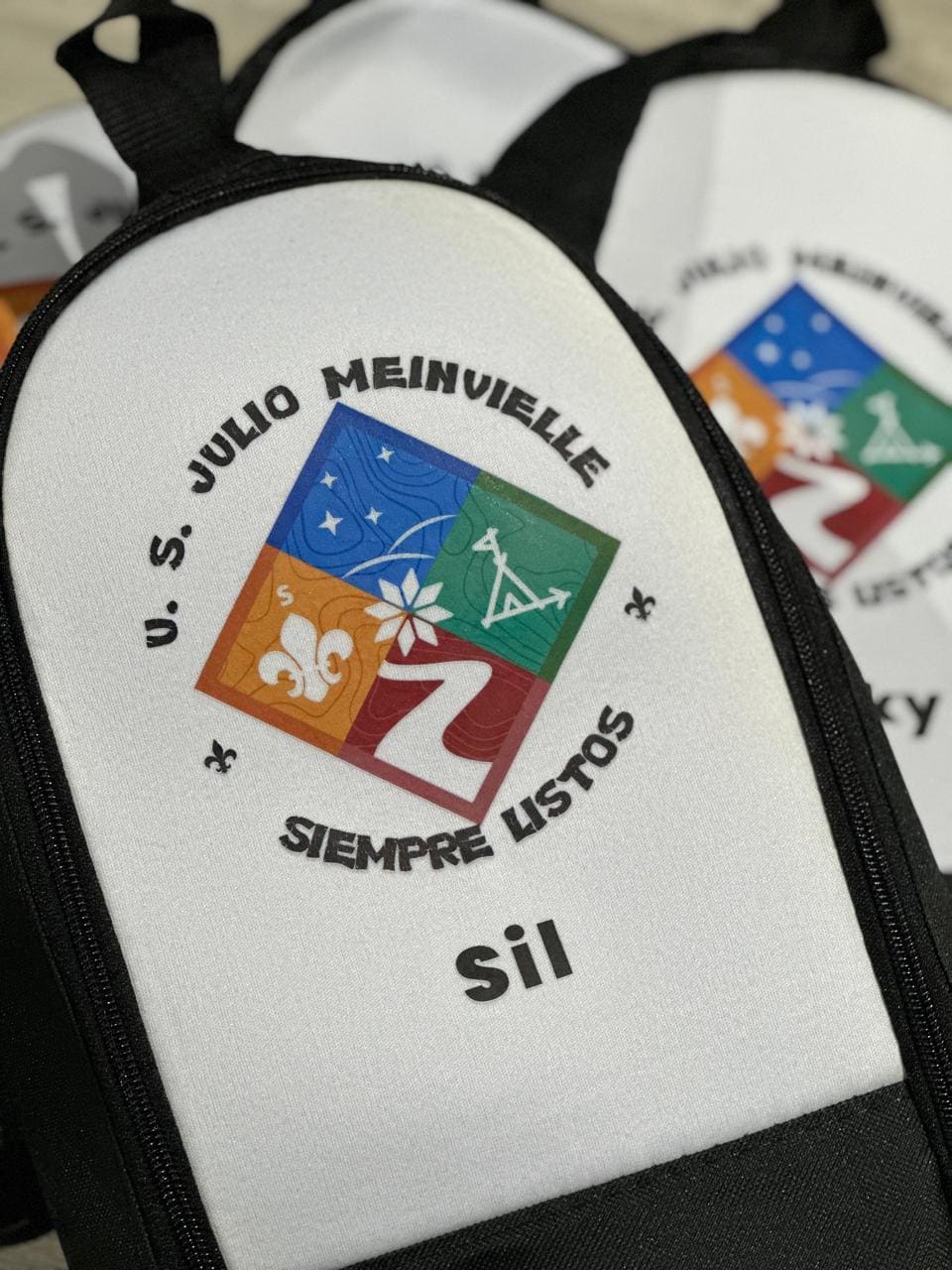 Mochila sublimada personalizada de grupo scout