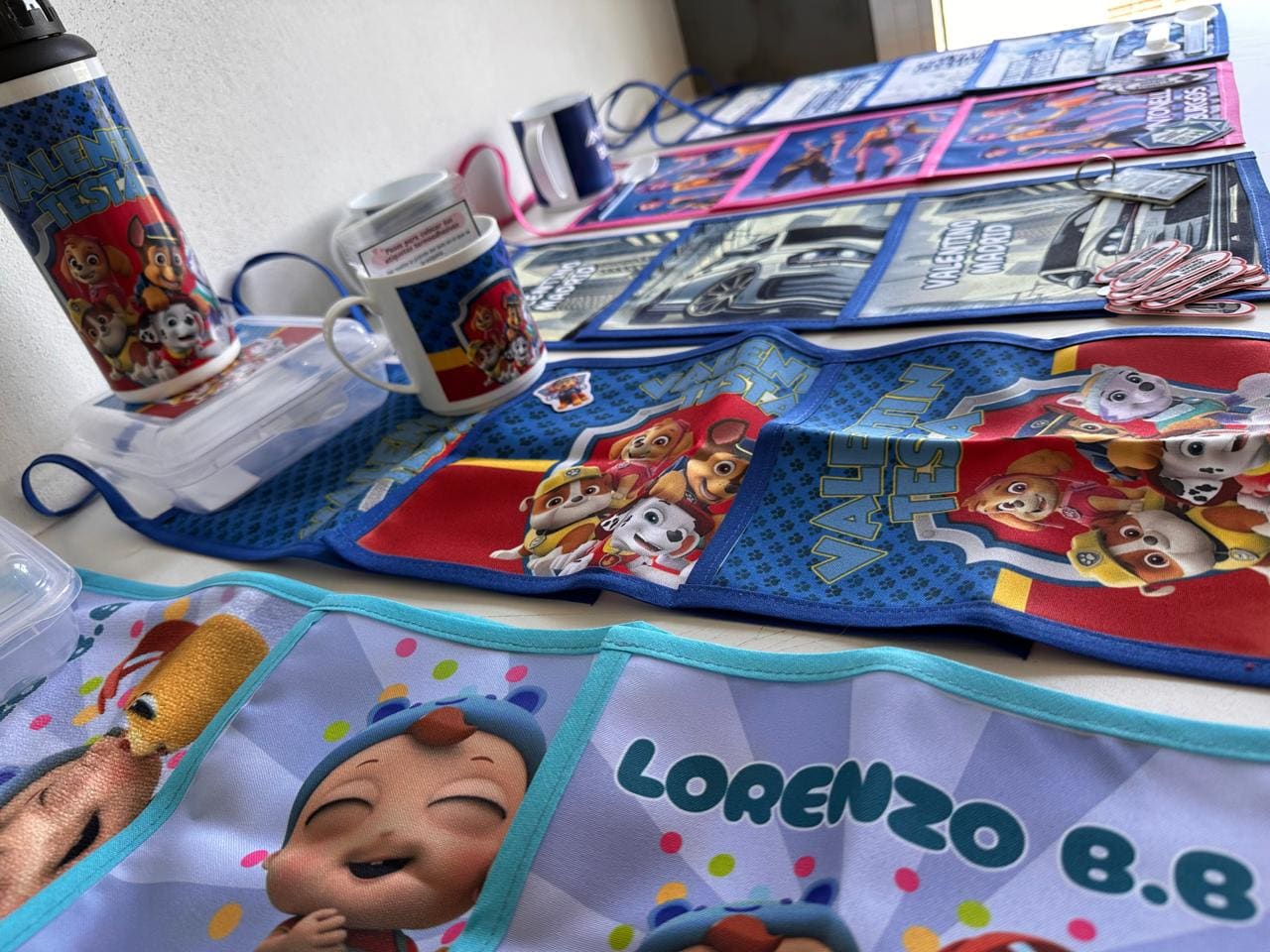 Kit escolar personalizado temática Paw Patrol